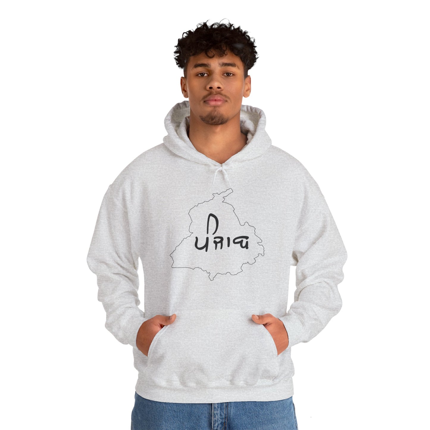 Punjab Map Hooded Sweatshirt