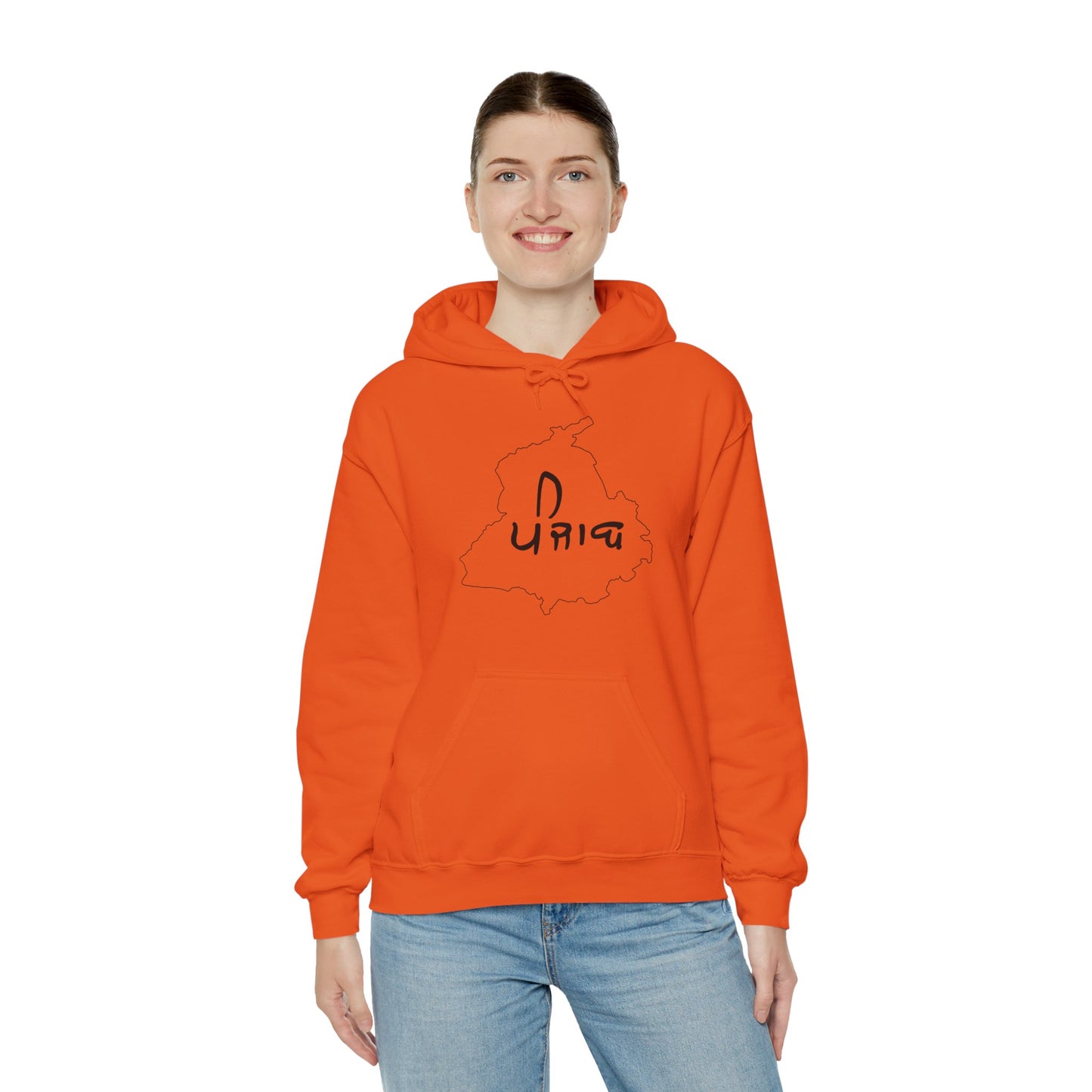 Punjab Map Hooded Sweatshirt