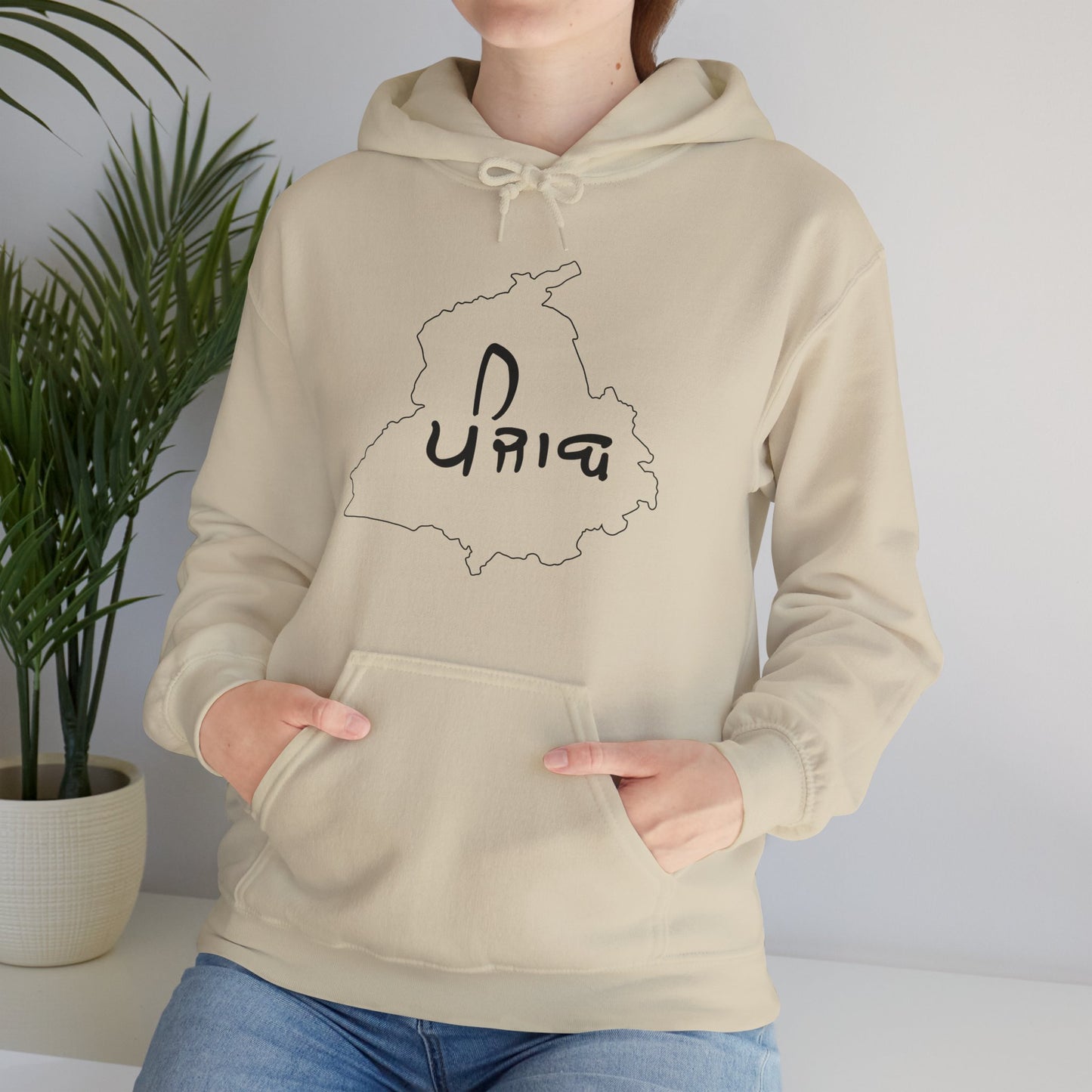 Punjab Map Hooded Sweatshirt