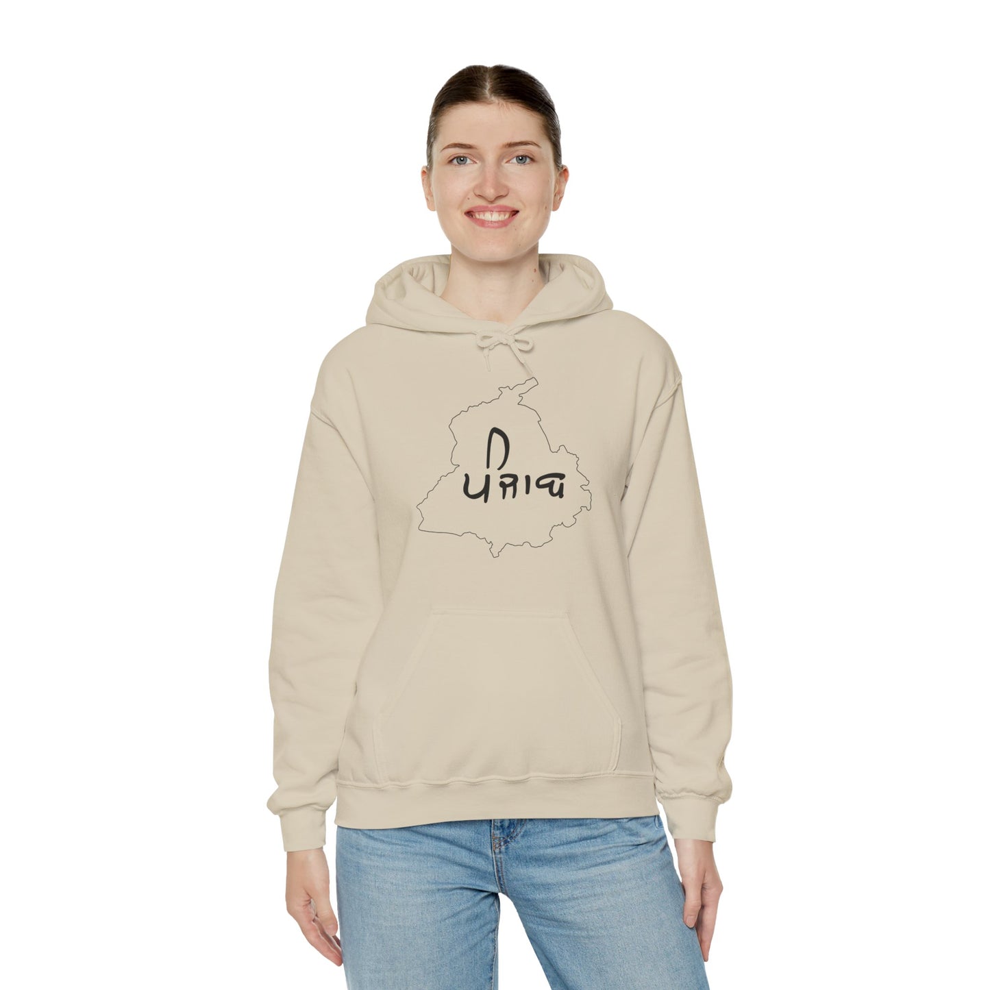 Punjab Map Hooded Sweatshirt