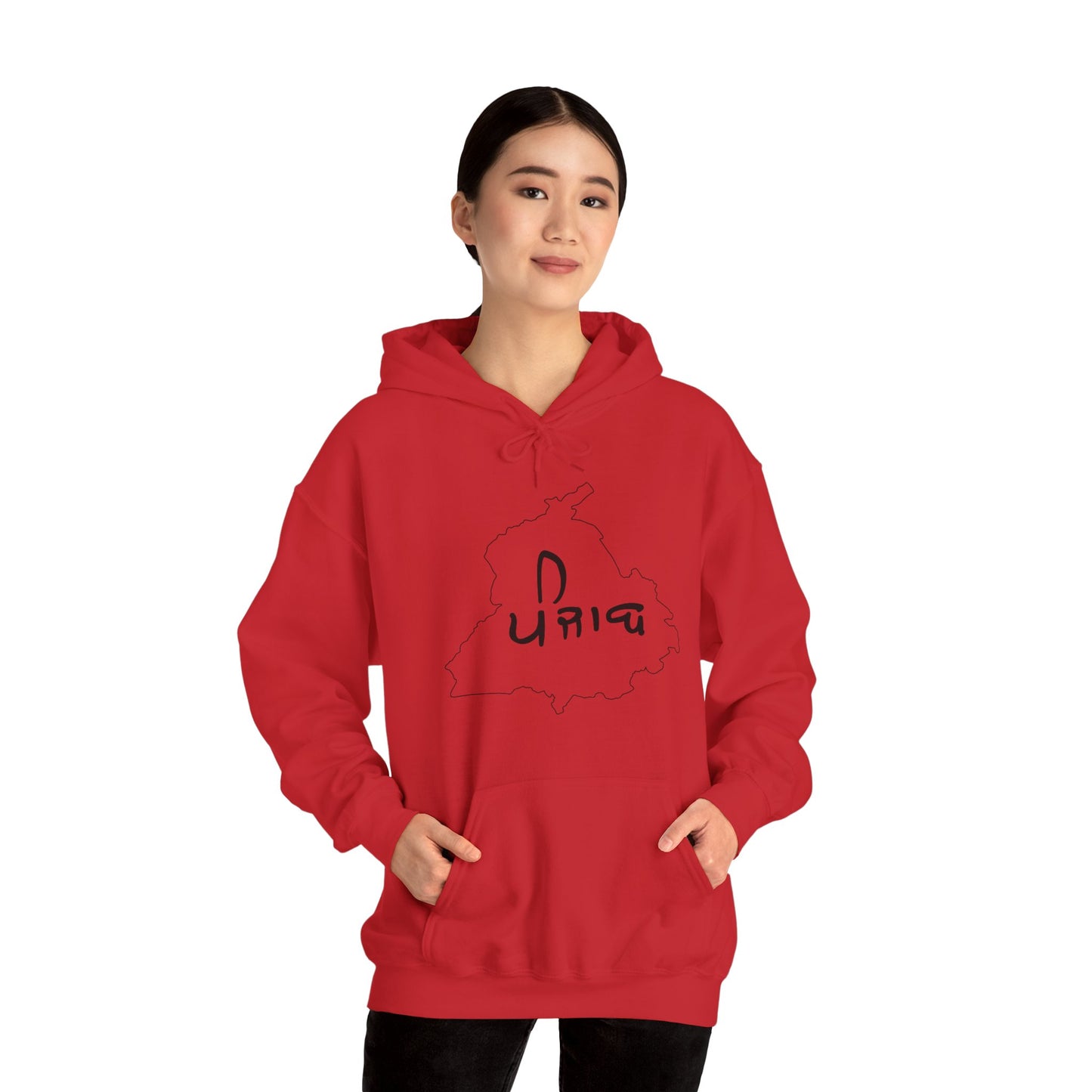 Punjab Map Hooded Sweatshirt