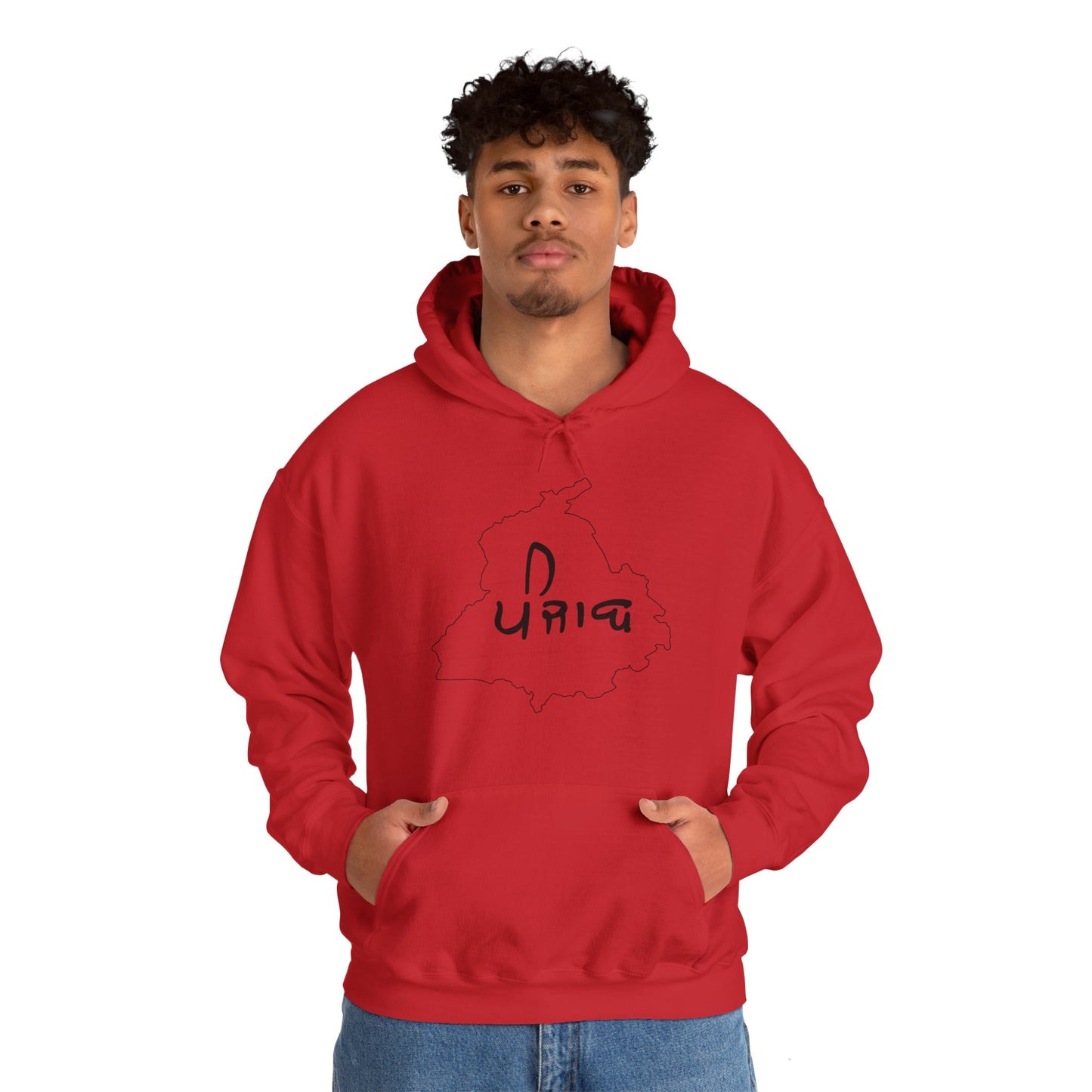 Punjab Map Hooded Sweatshirt