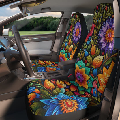 Punjabi Glooming Flowers - Car Seat Covers