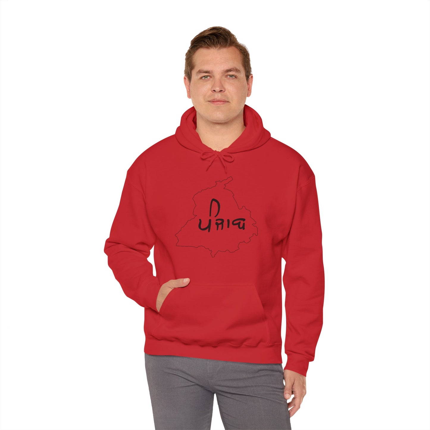 Punjab Map Hooded Sweatshirt