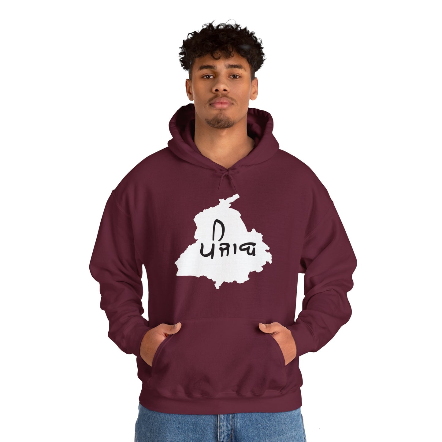 Punjab Map Hooded Sweatshirt