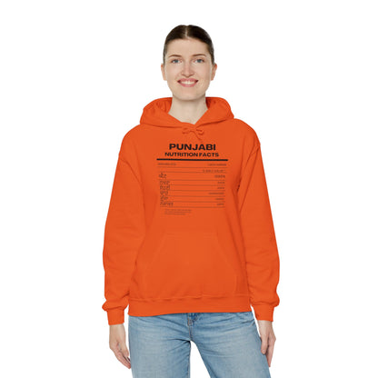 Punjabi Nutrition Facts Punjaban Hooded Sweatshirt