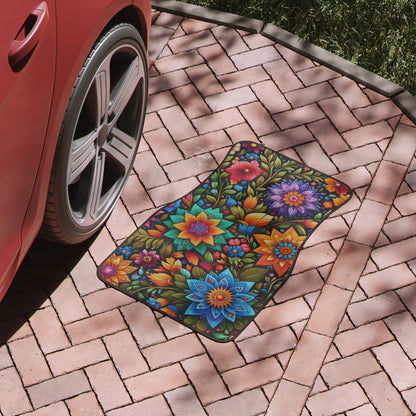 Punjabi Glooming Flowers Car Floor Mats