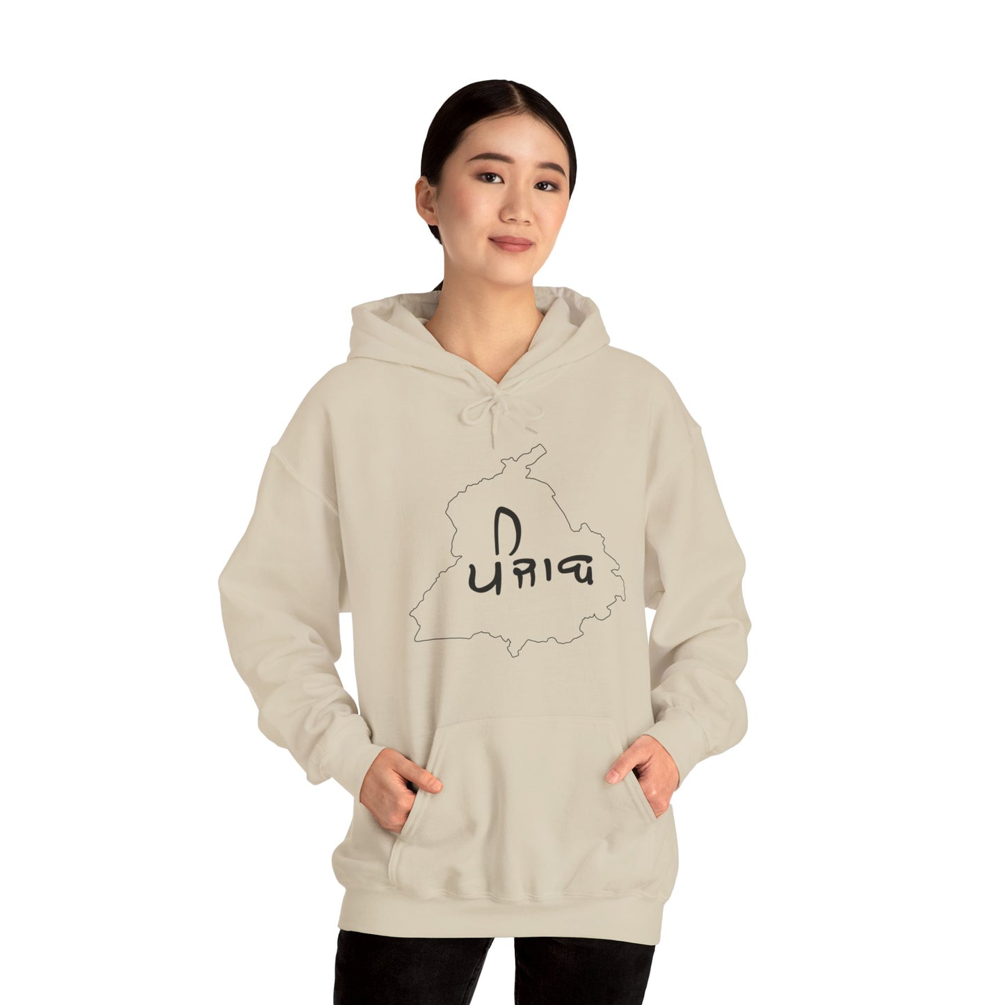 Punjab Map Hooded Sweatshirt