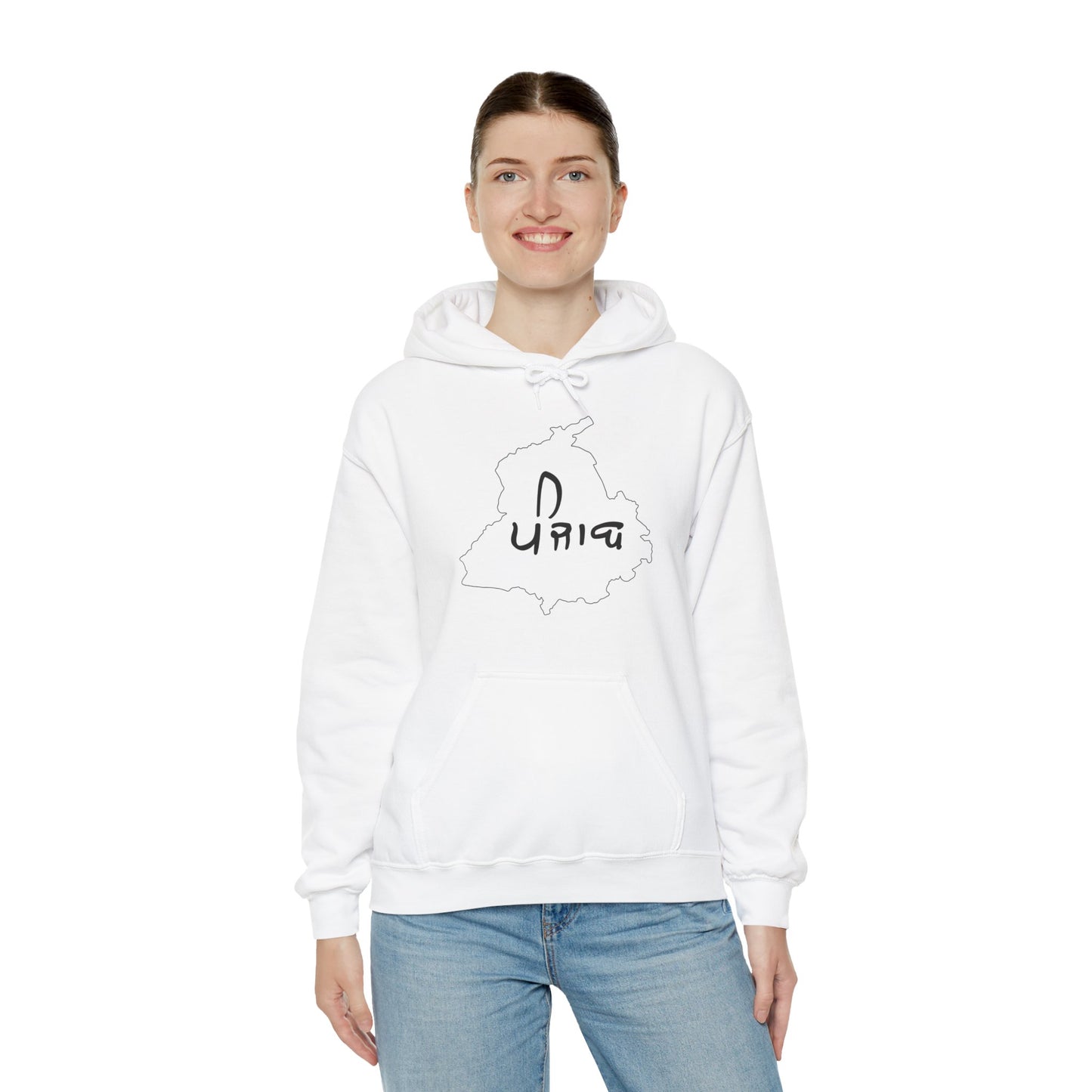 Punjab Map Hooded Sweatshirt