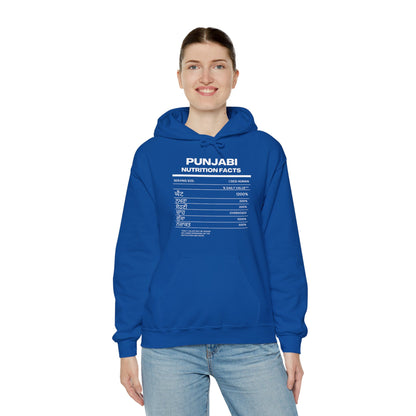 Punjabi Nutrition Facts Punjaban Hooded Sweatshirt