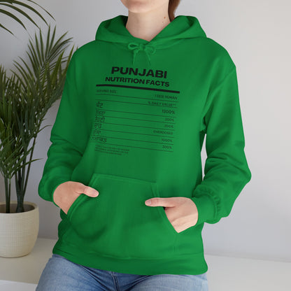 Punjabi Nutrition Facts Punjaban Hooded Sweatshirt