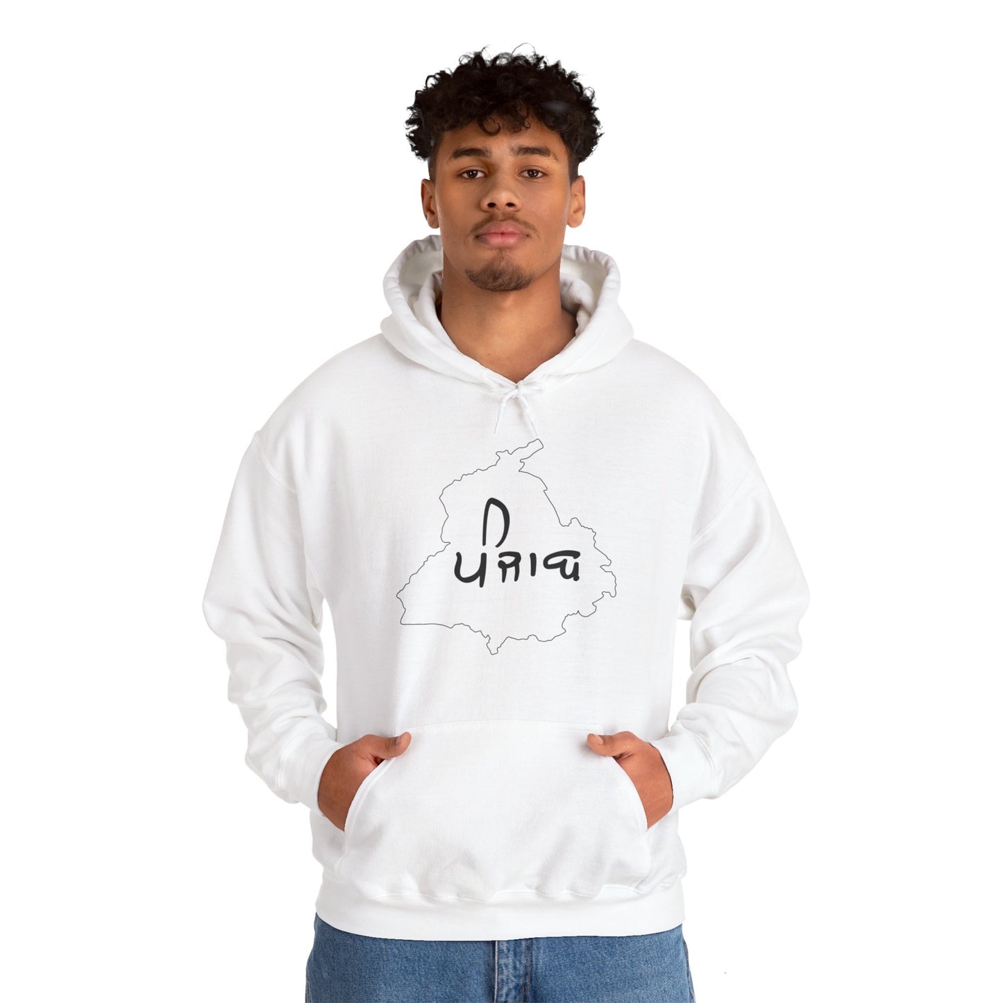 Punjab Map Hooded Sweatshirt