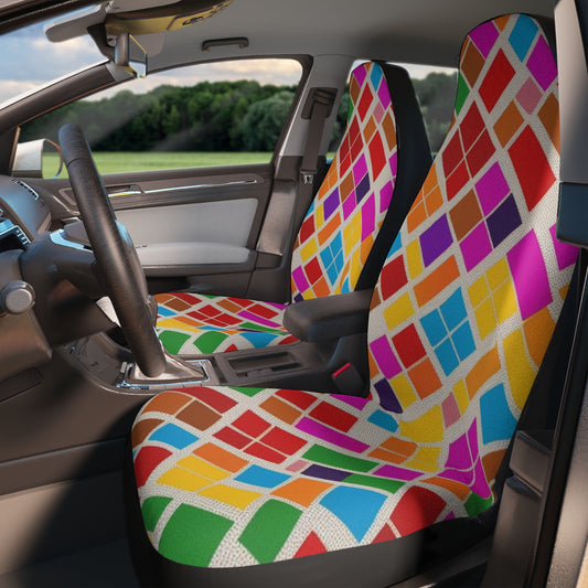 Punjabi Phulkari Multicolor - Car Seat Covers