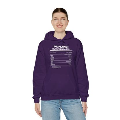 Punjabi Nutrition Facts Punjaban Hooded Sweatshirt