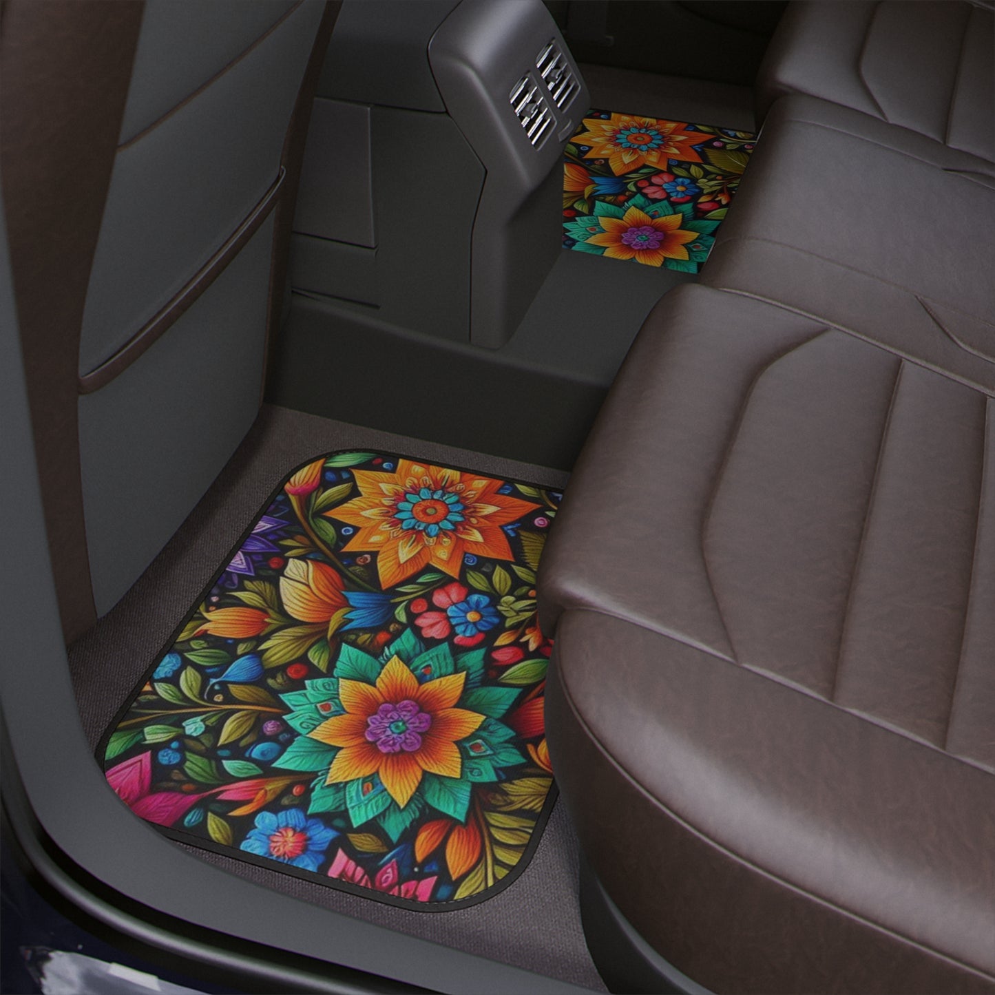 Punjabi Glooming Flowers Car Floor Mats